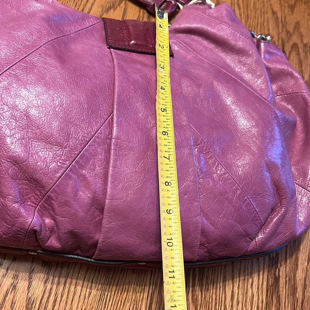 Marciano large patch work pink and purple bag - Picture 8 of 12